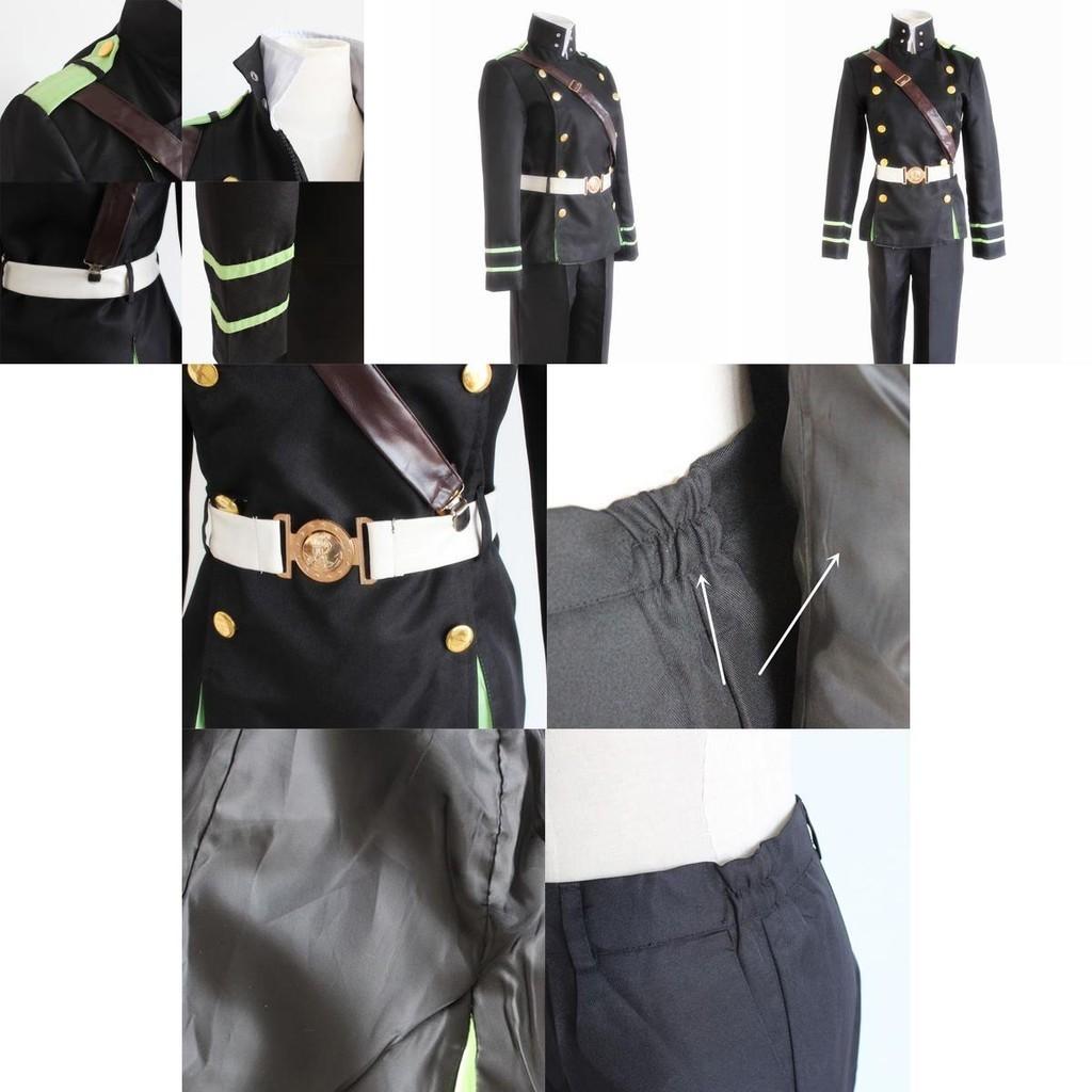 Prémiová sada cosplay kostýmu Seraph Of The End Yichir Yuichiro Hyakuya Army Uniform