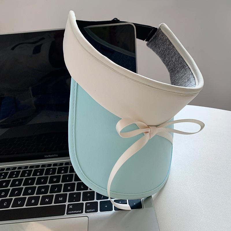 Adorable Summer Sun Protection Hat With Bow Tie And Embroidery Adults For