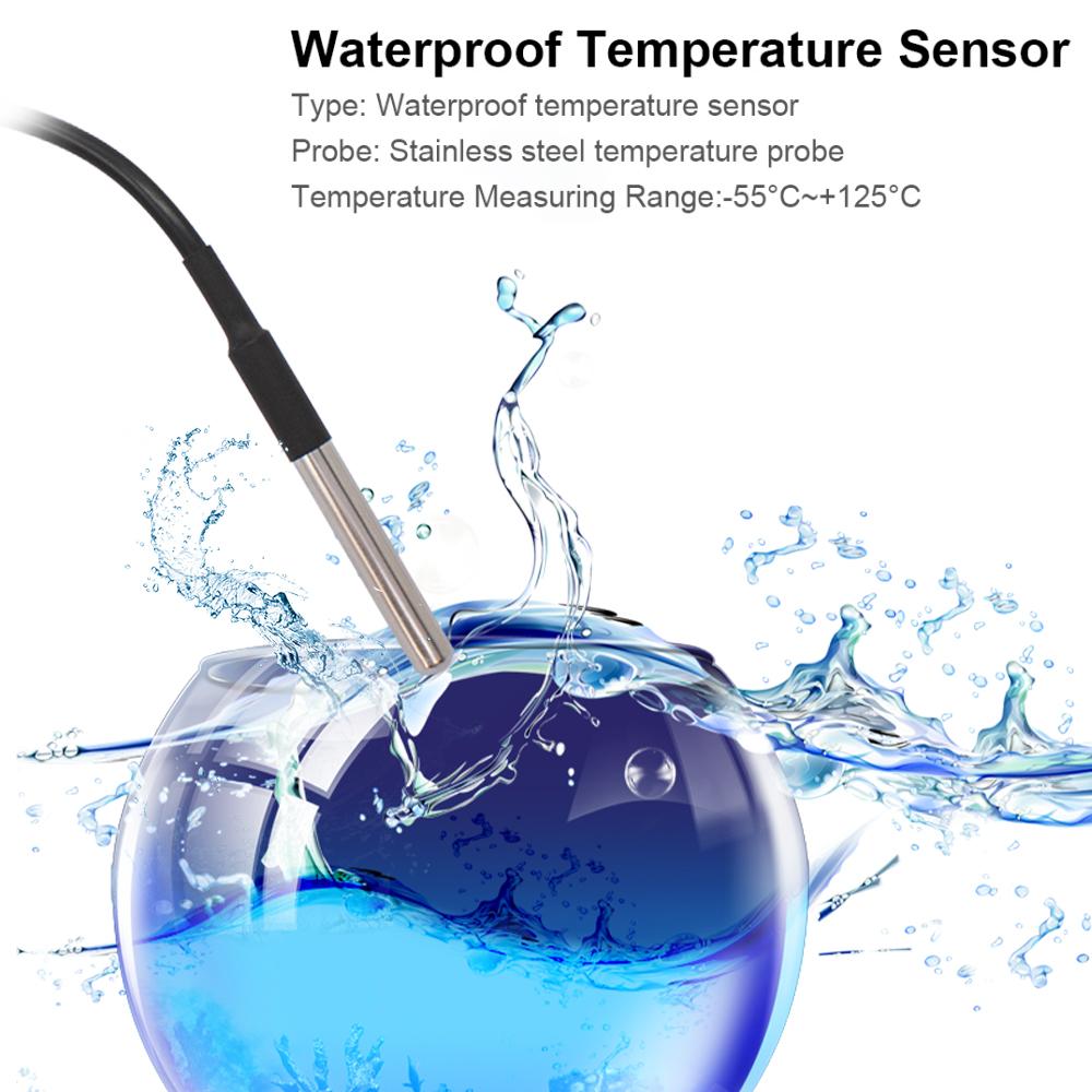 Smart Temperature Humidity Wifi Switch 10A 2000W Intelligent Monitoring Thermostat Compatible Temperature and Humidity Intelligent Monitoring Via APP