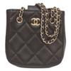 Chanel No. 31 AS3176 Black Lamb GHardware Mini Chain Bag Shoulder Bag blackUsed