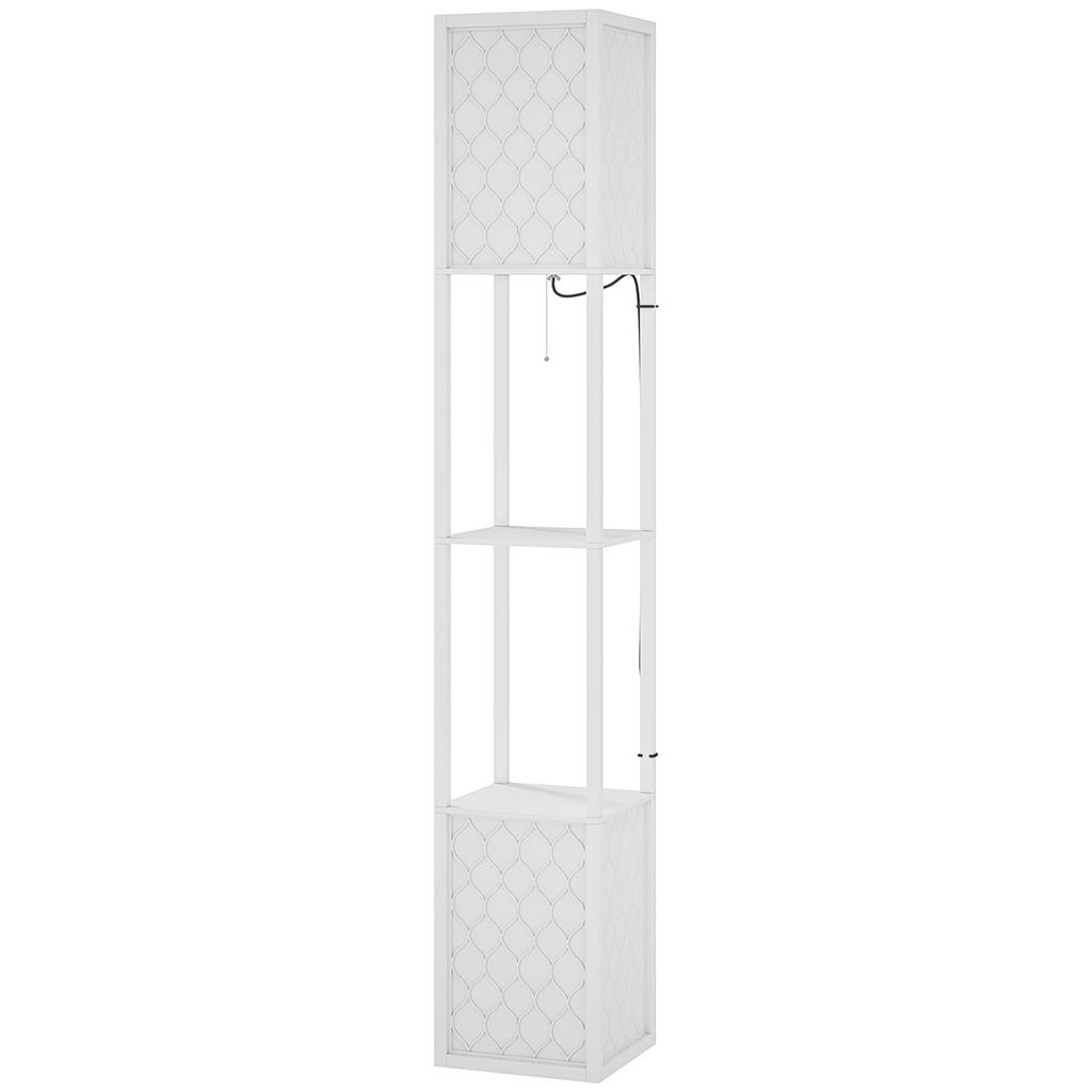 Duo Light Floor Shelves - White