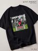 T-shirt Nera Curta'N a Muro (Facciata Continua) Di nuovo
