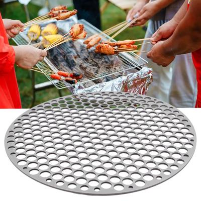 Stainless Steel Round BBQ Grill Net for Drying Food and Steaming