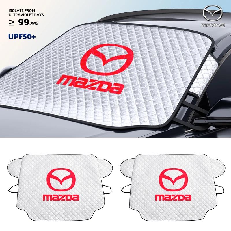 Zimní kryt na auto Zesílený sluneční clona na čelní sklo Chránič okna Autopříslušenství Pro Mazda 3 6 Atenza Axela Demio CX3 CX5 MP MS