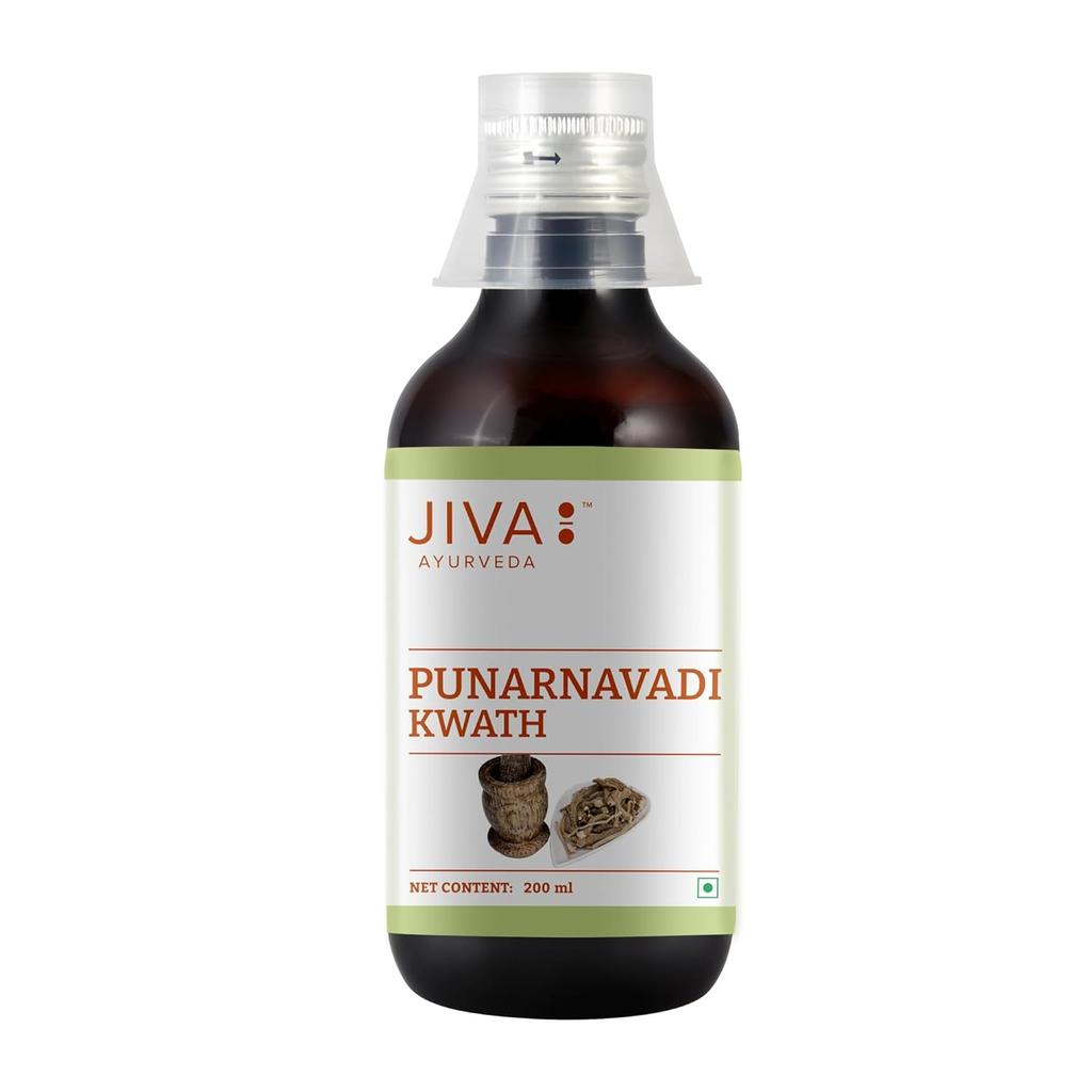 Jiva Punarnavadi Kwath Ayurvedic Herbal Liquid For Daily Detox Support And Digestive Balance Natural 200 Ml X Pack Of 2