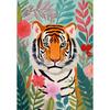 Pastel Botanical Jungle Animal Poster Giraffe Elephant Lion Parrot Snake Tiger Print Wall Art Picture Canvas  Home Decor