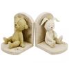 Les Trésors De Lily [J8385] - Paire de serre-livres 'Ours et Lapin' taupe beige