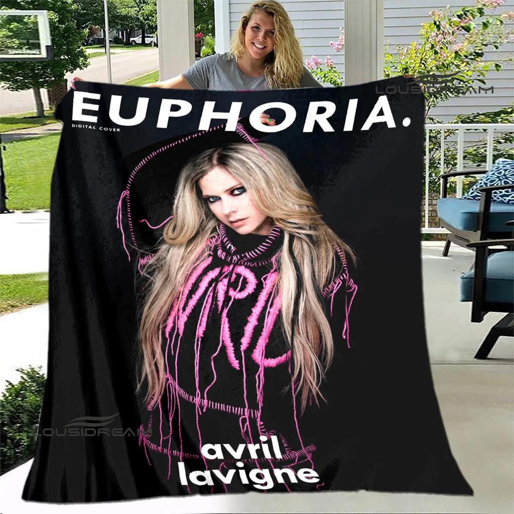 Singer AVRIL LAVIGNE Printed blanket Flannel Warm blankets Soft and comfortable blanket bed linings cubre cama Birthday Gift