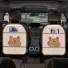 Auto Cartoon Anti-Tritt-Matte Rücksitzbezug Für Kinder Kicken Universelles PU-Leder Wasserdicht Auto-Sitzrücken-Schutzmatte