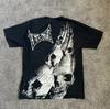 Y2K Tap Out  Retro Fashion Cotton T Shirt Men Oversized Graphic Print Streetwear Short Sleeve Tee Distressed Graphic