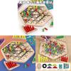 Wooden Geometric Chain Triangular Board Game For Brain Training And Family Interaction