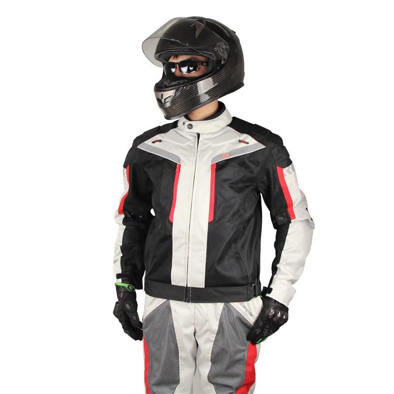 Mens Winter Motorcycle Riding Suit Set Windproof Warm Racing Gear Thick Full Body Protective Outfit
