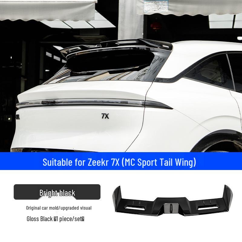 Zeekr 7X Rear Spoiler: Sporty Black MC Style Diffuser Wing