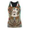 Halloween animal print hollow vest, digital print I-shaped vest, sports women's top