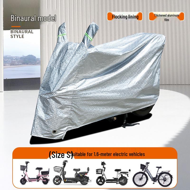 Universal Rainproof Car & Motorcycle Cover - Thick, Dustproof, Sunscreen Protection for Electric Cars