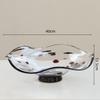 Glass Tray Spotted Glass Fruit Plate Flower Vase Desk Storage Tray Wave-shaped Bowl Fruit Storage Trays Jewelry Dish