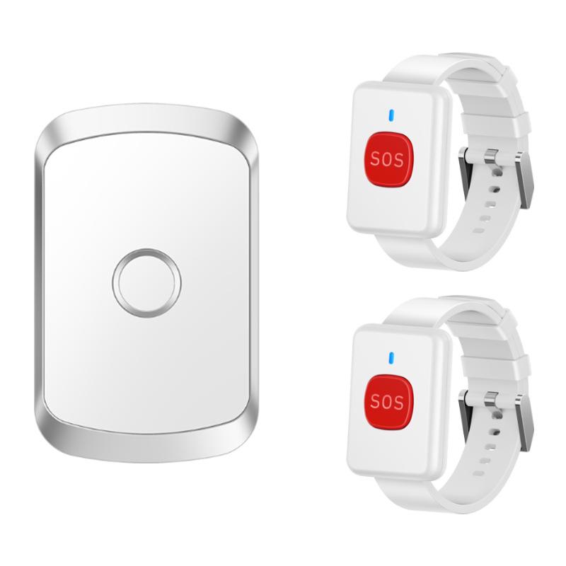 Elderly Portable Pager: Night Alarm & Fall Alert Wristband