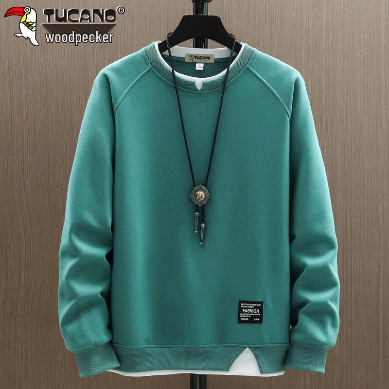 TUCANO Men s Faux Two-Piece Round Neck Sweatshirt XL