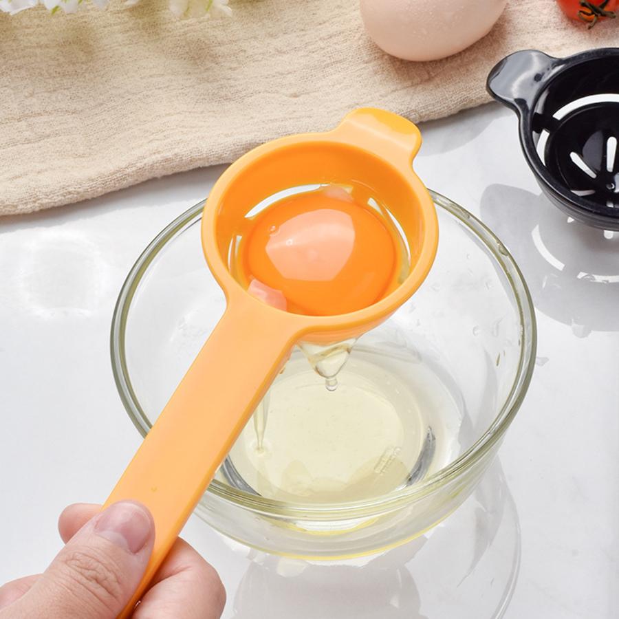 2pcs Plastic Egg White Separator Egg Separator Long Handle Egg White Separator Kitchen Baking Supplies