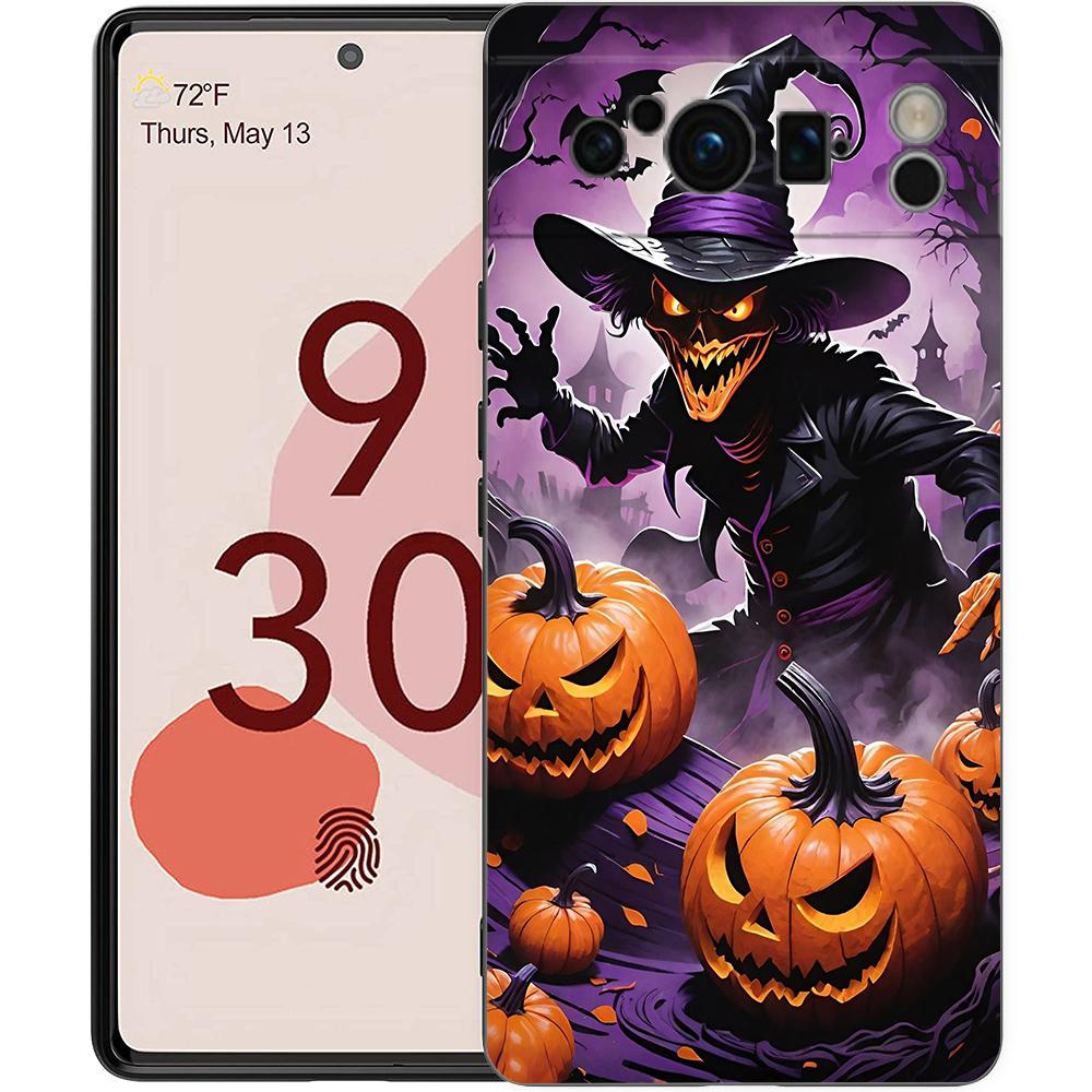 Halloween Style Phone Case Cover for Google Pixel 9 8 7 6 7A 6A Pro Shockproof Soft TPU 9 Pro XL Shell Capas Fundas
