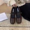 Mode 2024 Sommer Neue Marke Frauen Wohnungen Fashion Square Toe Flach Mary Jane Schuhe Weiche Casual Ballett Schuhe Slingback Schuhe
