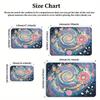 Aesthetic Butterfly Galaxy Floral Area Rug,Colorful Swirl Flower Carpet for Living Room, Boho Floor Mat for Bedroom Decor