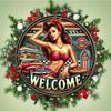 Flat 2D Metal Tin Sign, Hanging Decorative Wall Art Accessories