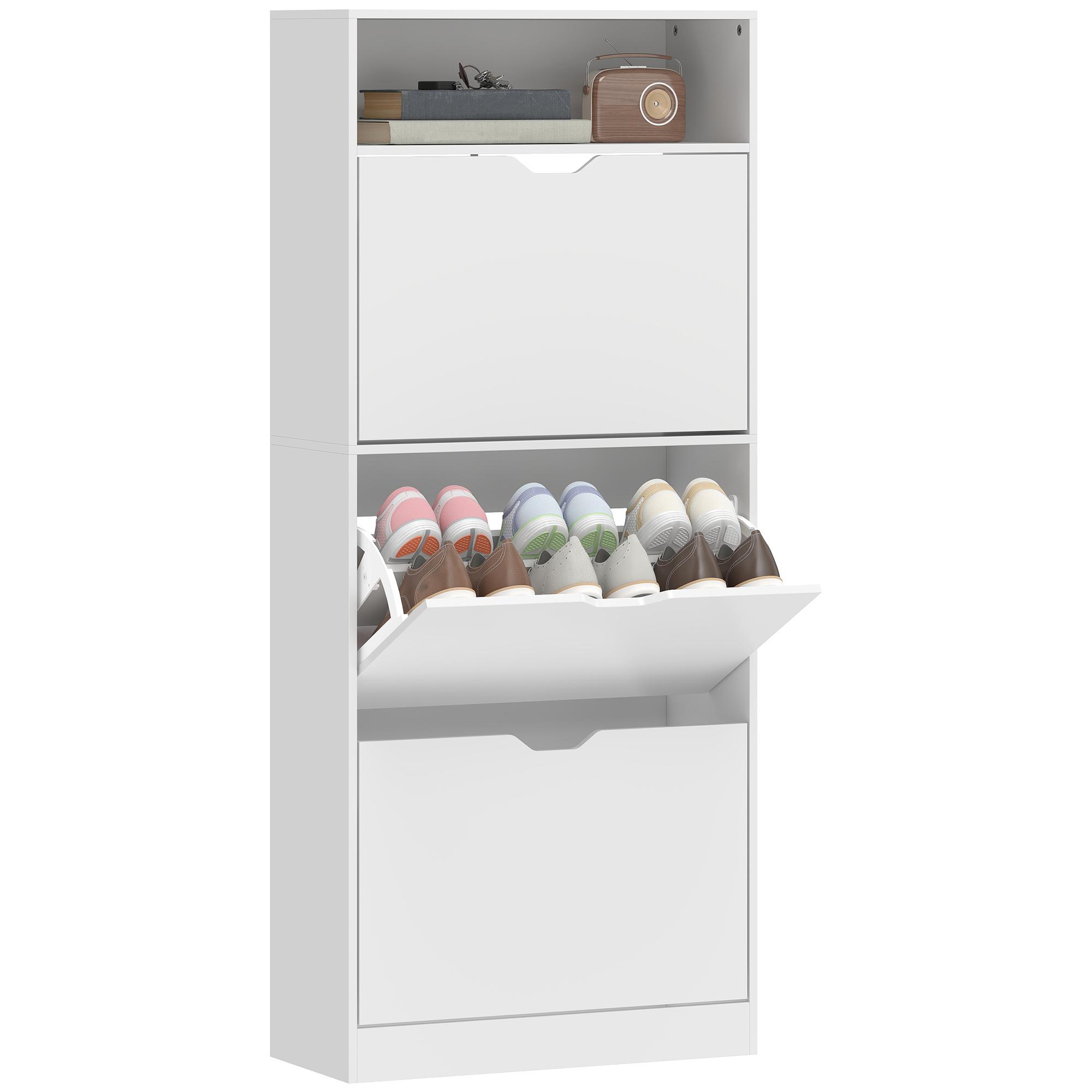 Shoe cabinet 18 pairs, narrow shoe