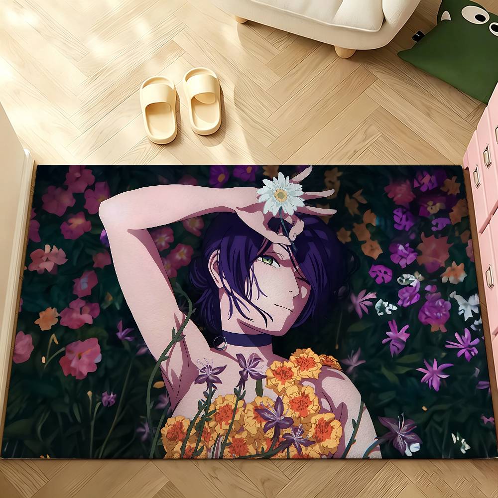 Anime C-Chainsaw M-Man Reze Carpet Bathroom Anti-slip Mat Door Mat Home Decoration Mat Entrance Door Mat Scratch-resistant Mat