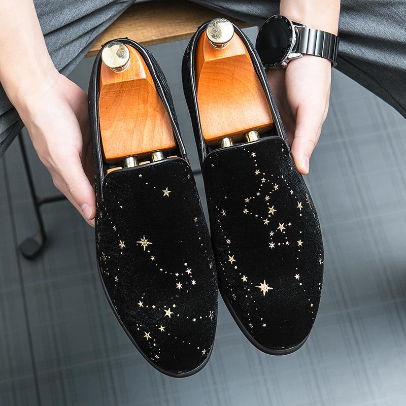Men s Pointed Toe Slip-On Loafers - Plus Size, Year-Round Casual Fashion Shoes 39 чёрный