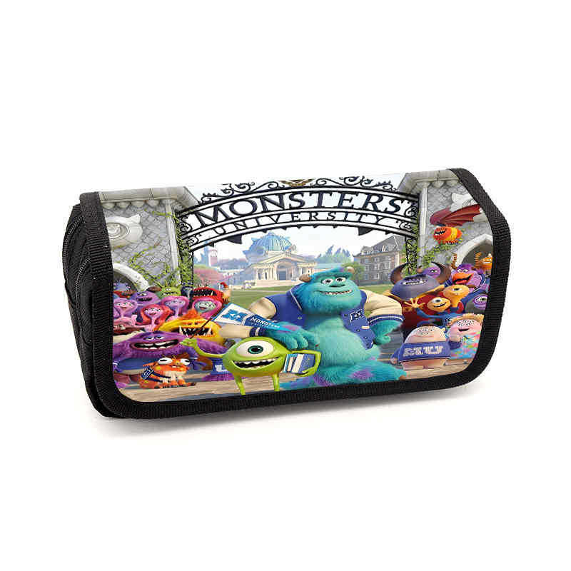 Monsters, Inc. Pouzdro na tužky Animovaný periferní úložný sáček Pouzdro na psací potřeby