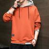 Maglione con cappuccio da uomo Autunno e Inverno Giapponese Finto due Pezzi Maglione da uomo Adolescente Casual Abbigliamento da uomo