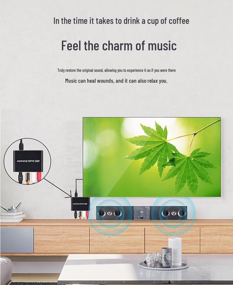 ARC HDMI Audio Adapter and Converter: Optical/Coaxial To Analog.