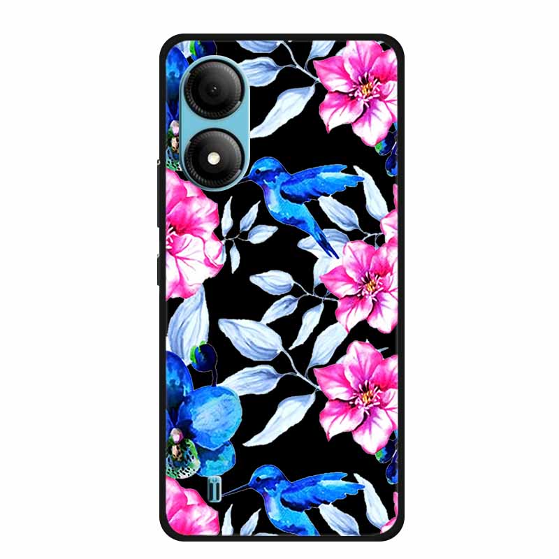 Funda For ZTE Blade A33S Case Cute Cartoon Cat Black Silicone Soft Phone Case For ZTE A33S Back Cover Case A 33 S 33s Coque Capa