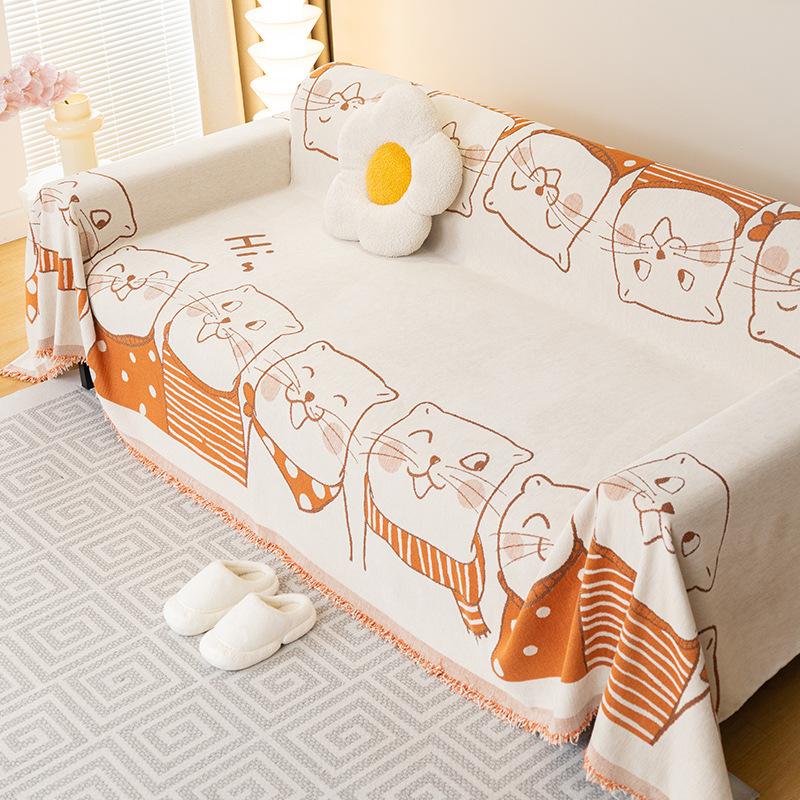 Chenille Anti-Scratching Sofa Towel Four Seasons Universal All-Inclusive Sofa Cover Dust Cover One-Piece Sofa Cover Cloth