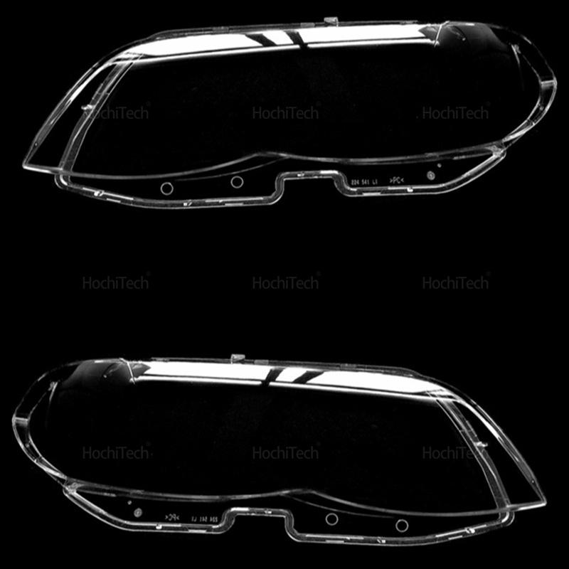 For BMW X5 E53 Facelift 2004 2005 2006 Car Headlamp Cover Headlight Lens Glass Cover Lampshade Bright Shell Lens Covers