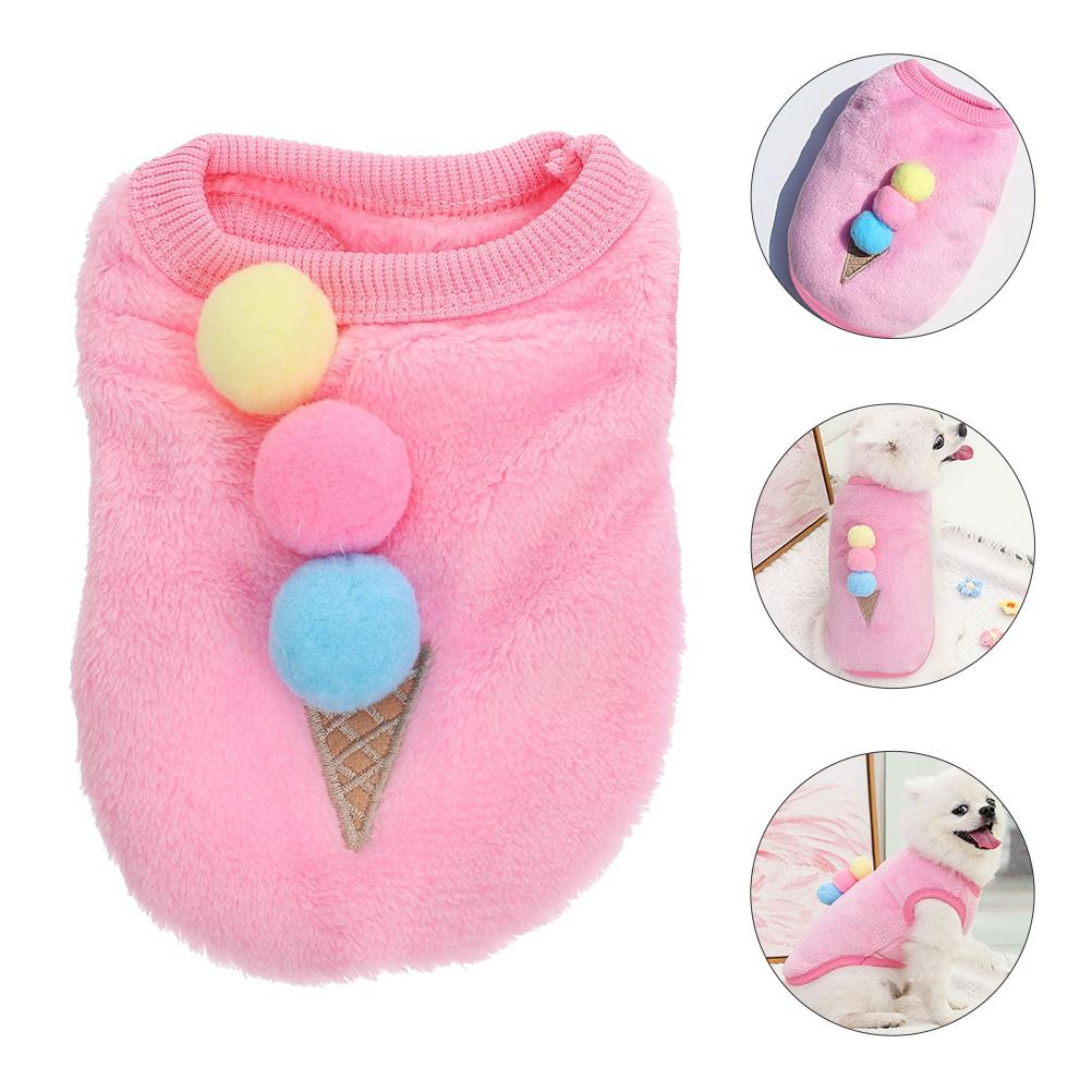 1Pcs Warm Pet Vest for Dogs Adorable Winter Dog Clothes Breathable Comfortable Puppy Garment Fashionable Design Ideal for Daily