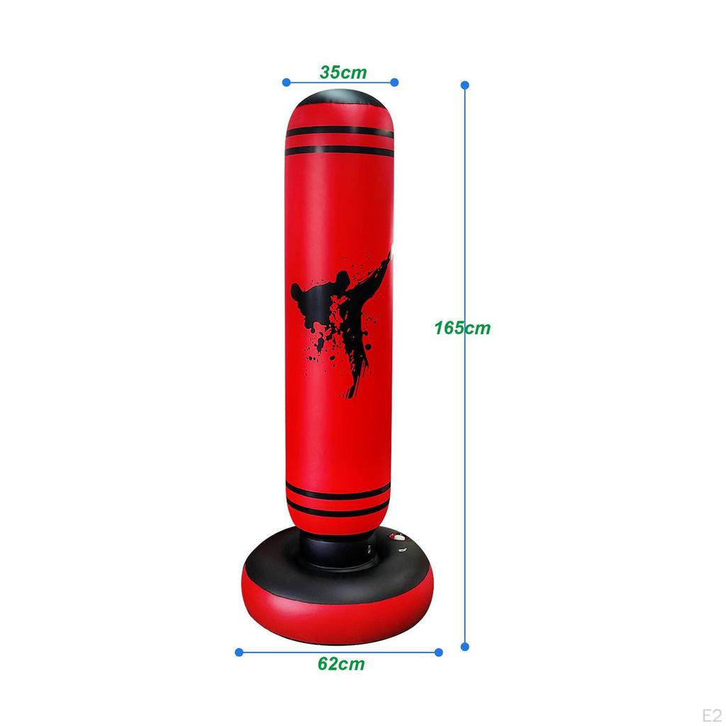 Inflatable Punching Bag Kids Boxing PVC Material Fitness Practicing Kicking Workout for
