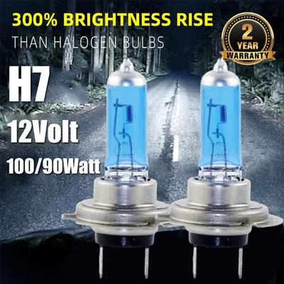 2PCS H7 100W 55W 12V 6000K Halogen Car Light Source Bulbs Headlights Auto Lamp Parking Fog Lights H7 LED Bulbs Headlight Lamps