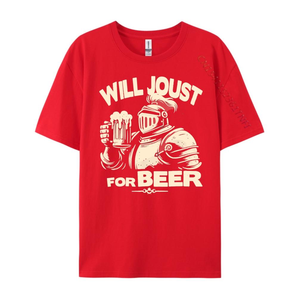 Medieval Renaissance Festival Knight Beer Joust Ren Faire Cute Oversized T Shirt Free Shipping Clothes Plus Size S
