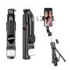 Selfie Stick Stativ 116cm Bluetooth Wireless Remote Füllen Licht Tragbare Telefon Stehen Live-Streaming Video Aufnahme L13d