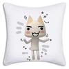 Cute l-Inoue Anime Toro Pillow Covers Cartoon Sofa Decorative Home Double-sided Printing Short Plush Cute Cushion Cover
