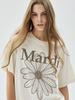 [mardimercredi] FLOWERMARDI T-Shirt_CREAM TAUPE