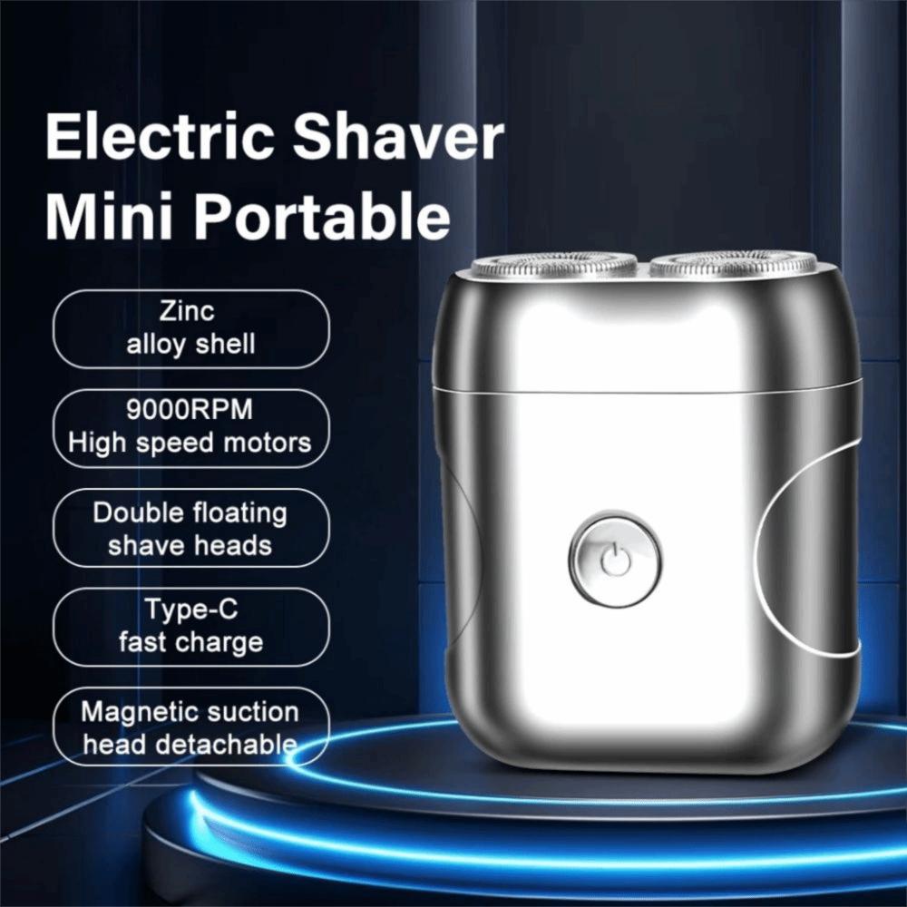Ultra Clean Electric Shaver Washable Mini Shaving Rechargeable Double Head Razor  Beard