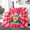 Barnsley Wappen Design Flanelldecke, Weiches Polyester, Modernes Design, Ganzjahres für Camping, Reisen, Geschenke für Feiertage oder Geburtstage