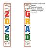 1 Pair 2026 Graduation Decoration Class of 2026 Congrats Grad Door Sign Indoor Outdoor Front Door Porch Hanging Banner for Graduation Party