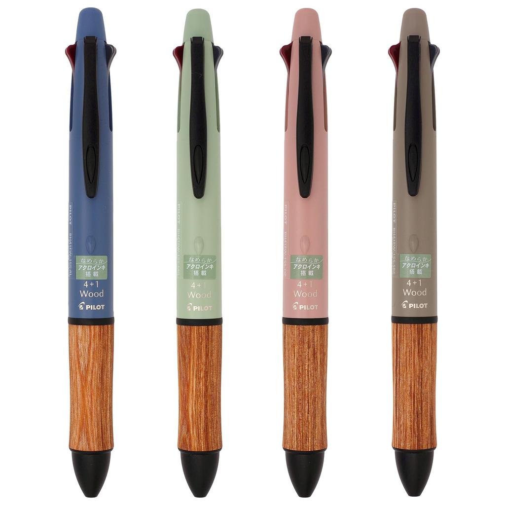 PILOT Writing Instrument Wood 05 SBE Soil Beige BH41FW155SBE Multi-Function 4+1