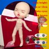 Cute Mini bjd Doll Girl Boy Bald head Ob11 1/12 Naked DIY Toys Handmede Dolls full Body Green Blue eyes Art Doll Accessories Art