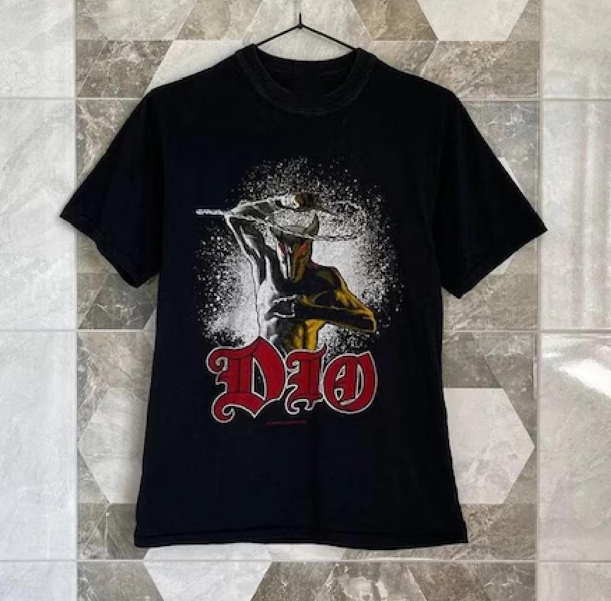 Футболка с принтом Dio 1983 Tour Винтажная Концертная Издательская Графическая футболка Хэви-метал S-5XL S