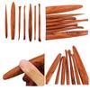 7-piece Set of Oil Mud Red Precious Wood Clay Plastic Knife Portable Hand-made Purple Sand Finely Carved Pottery Tools